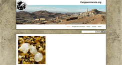 Desktop Screenshot of pangeaminerals.org